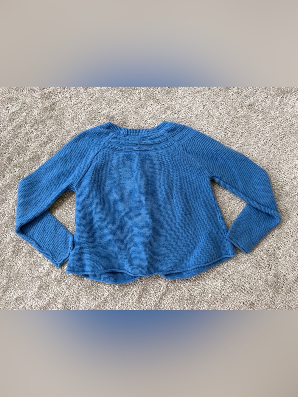 Mini Boden Cashmere Blend Cardigan in Blue Size 6-7 Years Cotton Button Up - Picture 12 of 15